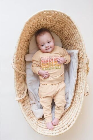 SOFEON Infant Baby Girls Outfits Mama's Girl Sweatshirts Pants Cute Fall Winter Clothes Sets Tops Pullover 3-24 Months in Saudi Arabia