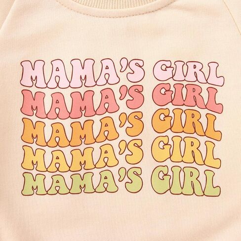 SOFEON Infant Baby Girls Outfits Mama's Girl Sweatshirts Pants Cute Fall Winter Clothes Sets Tops Pullover 3-24 Months in Saudi Arabia