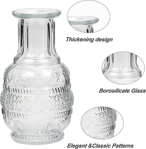 مجموعة مزهريات براعم زجاجية صغيرة كلاسيكية للقطع المركزية وديكور الزفاف الريفي وزهور الربيع وديكور المنزل من 30 قطعة in Kuwait