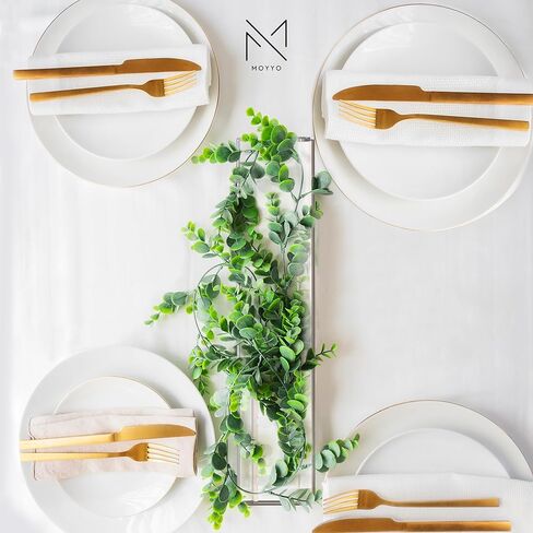 مزهرية زهرة أكريليك شفافة ممتازة من MOYYO لقطع الطاولة المركزية - مقاومة للتسرب مع جوانب دائرية فريدة من نوعها - قطعة مركزية مستطيلة من الزهور لطاولة الطعام وحفلات الزفاف وأي أحداث - 23 بوصة و24 فتحة in Kuwait