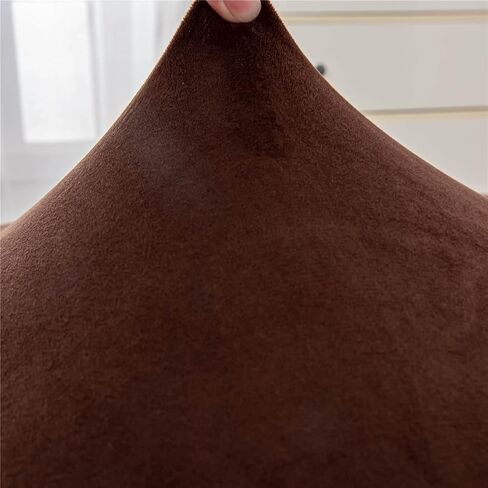 Velvet Chaise Longue Slipcover Luxury Chaise Chair Covers for Living Room Indoor Furniture Cover Slipcovers for Chaise Lounge Ultra Soft Machine Washable (Coffee) in Saudi Arabia