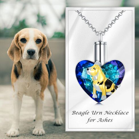 AOBOCO Sterling Silver Dog Urn Necklace for Ashes, Dog Memorial Keepsake Cremation Jewelry Gifts for Women Dog Lovers in Saudi Arabia