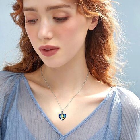 AOBOCO Sterling Silver Dog Urn Necklace for Ashes, Dog Memorial Keepsake Cremation Jewelry Gifts for Women Dog Lovers in Saudi Arabia