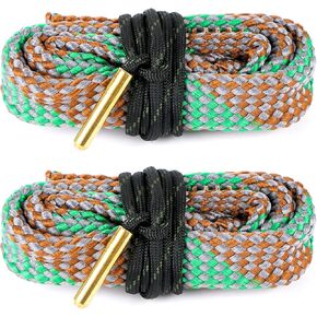 Gogoku 2Pack/3Pack Bore Rope Brush Gun Cleaner Cleaning Snakes, Barrel Snake for 5.56mm/.223/.22/9mm/Cal .380/12 GA/. 30 Cal/.308/.44 Cal. Rifle Shotgun Gun Cleaning(Choose Your Cal)