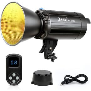Basvi MT-200B 200W ثنائي اللون COB LED ضوء فيديو مع جهاز تحكم عن بعد، 2700K-6500K CRI 95+ TLCI 97+ 40500Lux/1m إضاءة إخراج مستمرة مع حامل Bowens لإضاءة التصوير الفوتوغرافي in Kuwait