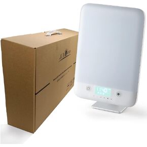 JUXLamp® Large Light Therapy lamp LED Bright White 10000 lux @10 in High Illumination Natural Environment Wake-up Light,Multiple Sets of White Noise,Desktop or Wall Mountable Free Combination in Kuwait
