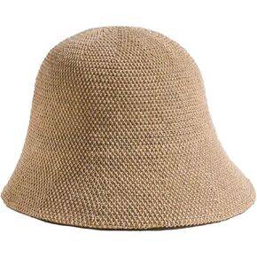 YOFARCHOY قبعة الشمس خفيفة الوزن قابلة للتعبئة للنساء قبعات شمسية قابلة للطي قبعات دلو منسوجة قبعة للشاطئ قابلة للتعبئة قبعة مرنة محبوكة in Kuwait