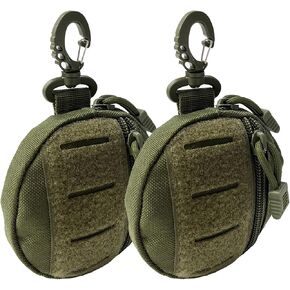 1000D Laser Cut Coin EDC Pouch Change Purse Tactical Round Zipper Bag in Kuwait