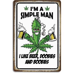 Vintage-Inspired Decorative Metal Sign 12x8 Inches - Classic Tin Wall Art for Home, Bar, Cafe Decor, Unique Retro Accessory for Indoor Use(C233) in Kuwait