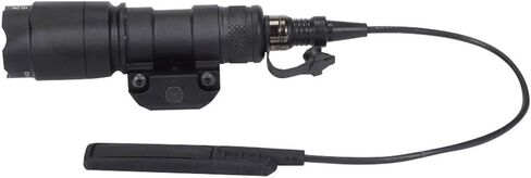 M300A Tactical LED Mini Scout Flashlight Torch， Weapon Light with Pressure Switch Picatinny Mount Rail Offset Ring Side Mount for Hunting Hiking Tan in Saudi Arabia