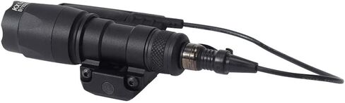 M300A Tactical LED Mini Scout Flashlight Torch， Weapon Light with Pressure Switch Picatinny Mount Rail Offset Ring Side Mount for Hunting Hiking Tan in Saudi Arabia