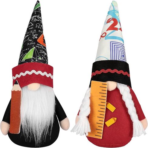 Ameter 2Pcs Graduation Gnomes Plush Graduation Party Decorations 2022 Swedish Tomte Faceless Dwarf Elf Decorations Gnomes Decorations for Home Graduation Ceremony Gift and Class Table Decor in Saudi Arabia