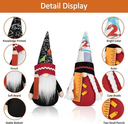 Ameter 2Pcs Graduation Gnomes Plush Graduation Party Decorations 2022 Swedish Tomte Faceless Dwarf Elf Decorations Gnomes Decorations for Home Graduation Ceremony Gift and Class Table Decor in Saudi Arabia