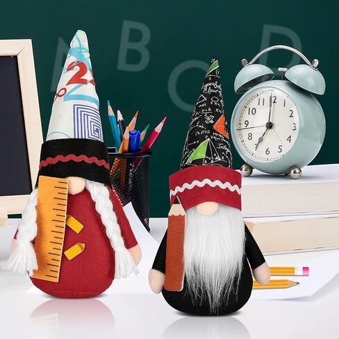 Ameter 2Pcs Graduation Gnomes Plush Graduation Party Decorations 2022 Swedish Tomte Faceless Dwarf Elf Decorations Gnomes Decorations for Home Graduation Ceremony Gift and Class Table Decor in Saudi Arabia