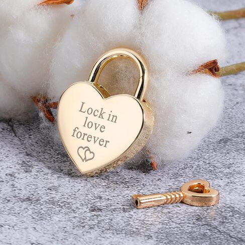 Valentine’s Day Gifts for Him Her Wife Husband Love Heart Lock and Key Anniversary Wedding Couple Gifts for Women Men Girlfriend Boyfriend Christmas Birthday Gifts Everlasting Love for Lovers in Saudi Arabia