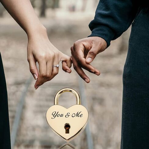 Valentine’s Day Gifts for Him Her Wife Husband Love Heart Lock and Key Anniversary Wedding Couple Gifts for Women Men Girlfriend Boyfriend Christmas Birthday Gifts Everlasting Love for Lovers in Saudi Arabia