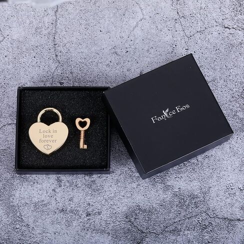Valentine’s Day Gifts for Him Her Wife Husband Love Heart Lock and Key Anniversary Wedding Couple Gifts for Women Men Girlfriend Boyfriend Christmas Birthday Gifts Everlasting Love for Lovers in Saudi Arabia