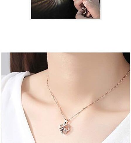 وردة بيضاء محفوظة حقيقية من تيارونيكس - صندوق هدايا الورد الأبدي مع قلادة الورد، هدية وردة طازجة مصنوعة يدويًا لها في عيد الميلاد، والكريسماس، وعيد الأم، وعيد الحب (أبيض) in Kuwait