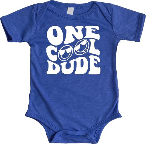 Olive Loves Apple One Cool Dude Retro Boys First Birthday Shirt & Bodysuit for Baby & Toddler Boys in Saudi Arabia