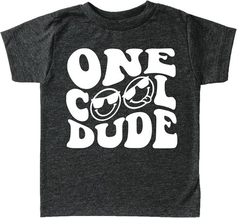 Olive Loves Apple One Cool Dude Retro Boys First Birthday Shirt & Bodysuit for Baby & Toddler Boys in Saudi Arabia