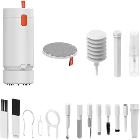 21 in 1 multi-tool kit, keyboard cleaning kit, electronics cleaning kit, laptop screen keyboard cleaning kit with electric brush, with typc charging cable, suitable for mobile phones, tablets, compute in Saudi Arabia