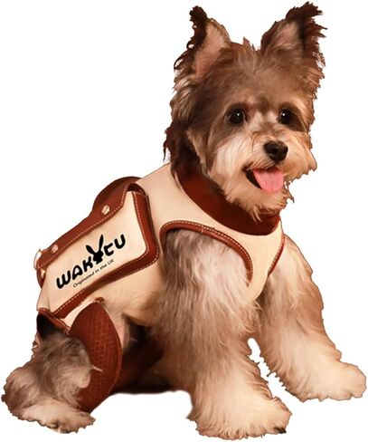 Wakytu Dog Lift Harness Dog Carrier Dog VES Harness Adjustable Dog Leash with Small Puppy Treat Bag Dog Poop Bag for Small Medium Cat Dog in Kuwait