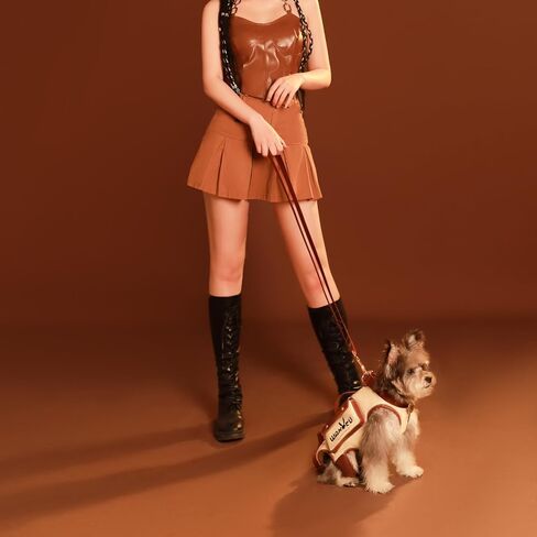 Wakytu Dog Lift Harness Dog Carrier Dog VES Harness Adjustable Dog Leash with Small Puppy Treat Bag Dog Poop Bag for Small Medium Cat Dog in Kuwait