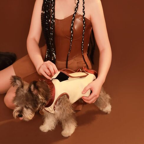 Wakytu Dog Lift Harness Dog Carrier Dog VES Harness Adjustable Dog Leash with Small Puppy Treat Bag Dog Poop Bag for Small Medium Cat Dog in Kuwait