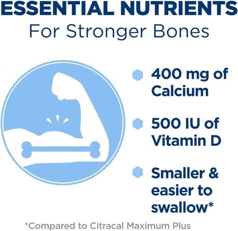 1200 قرص كالسيوم + D بطيء الإصدار من سيتاكيل، 80 قرصًا (عبوة من 6 قطع) in Kuwait