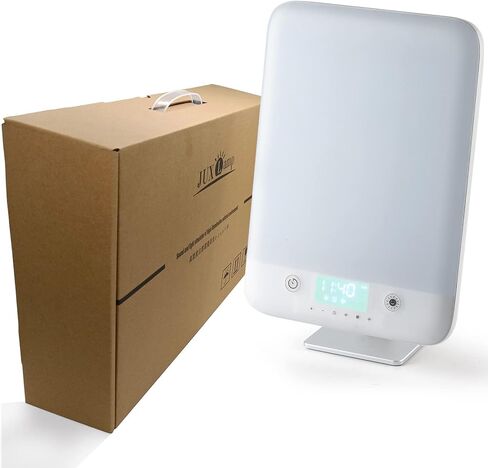 JUXLamp® Large Light Therapy lamp LED Bright White 10000 lux @10 in High Illumination Natural Environment Wake-up Light,Multiple Sets of White Noise,Desktop or Wall Mountable Free Combination in Kuwait