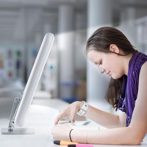 JUXLamp® Large Light Therapy lamp LED Bright White 10000 lux @10 in High Illumination Natural Environment Wake-up Light,Multiple Sets of White Noise,Desktop or Wall Mountable Free Combination in Kuwait