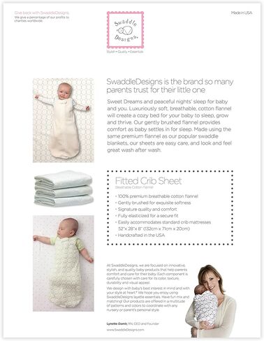 ملاءة سرير ملائمة للأطفال من SwaddleDesigns، ينام الطفل بشكل أفضل على أنعم الفانيلا القطنية، صنع في الولايات المتحدة الأمريكية، أرنب الحديقة باللون الوردي الباستيل in Kuwait