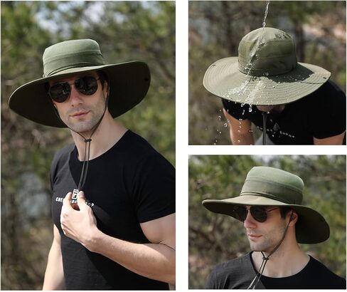 قبعة صيد السمك، قبعة شمسية للحماية من الأشعة فوق البنفسجية، قبعة واسعة الحافة للرجال والنساء، بوني لجولف سفاري بيتش in Kuwait