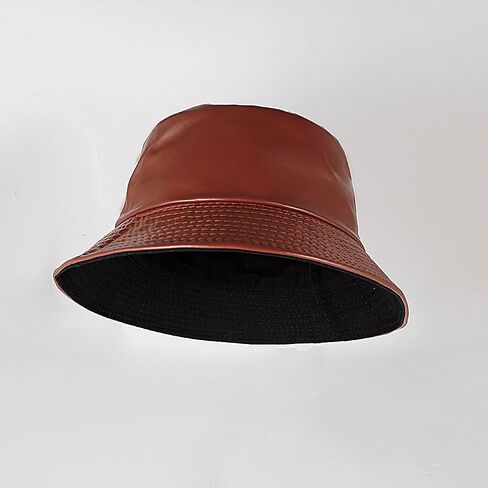 Unisex Black Bucket Hat Waterproof Rain Hat Reversible Shiny Rave Bucket Hat for Concert Festival in Kuwait
