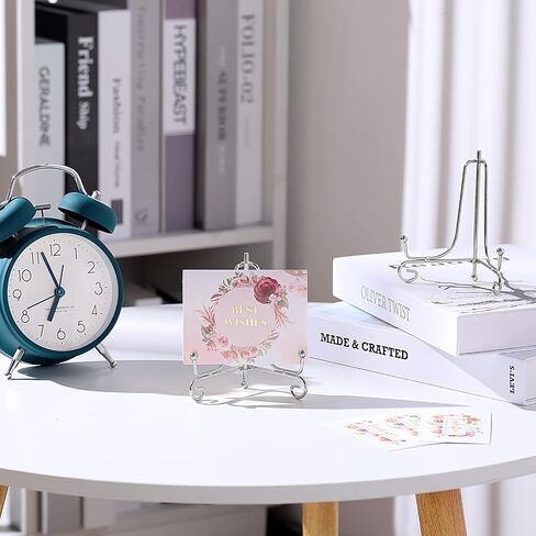10 Pack 4 Inch Plate Stands for Display Plate Holder Display Stands Iron Easel Stand for Picture Frame, Decorative Plates, Book, Photo and Tabletop Art in Saudi Arabia