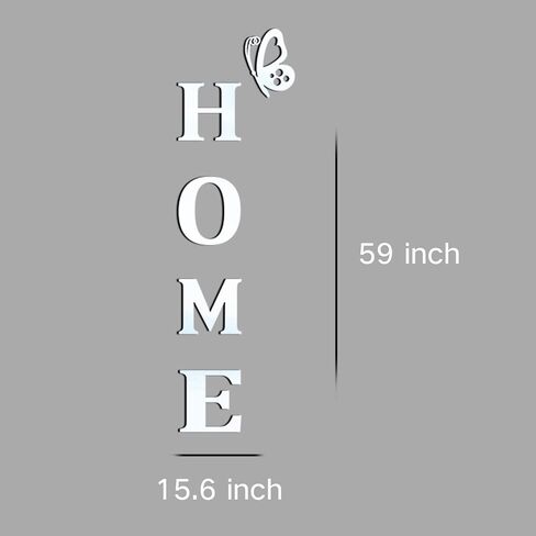 Home Wall Decor Letter Signs Acrylic Mirror Wall Stickers Wall Decorations for Living Room Bedroom Home Decor in Kuwait