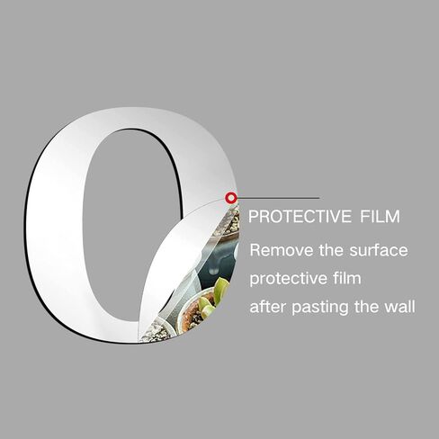 Home Wall Decor Letter Signs Acrylic Mirror Wall Stickers Wall Decorations for Living Room Bedroom Home Decor in Kuwait