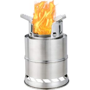 EMOT Oversized Camping Stove, Large 7 Inches Outdoor Wood Stove, Rocket Stove, Camping Backpacking Stoves. Burns Twigs, NO Batteries or Liquid Fuel Gas Canister Required, 1.75 LB in Saudi Arabia