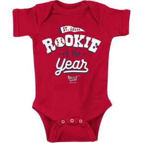 St. Louis Baseball Fans. Rookie of The Year Red Onesie or Toddler Tee (NB-4T)