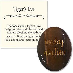 يوم واحد في كل مرة العقيق الكريستالي المهدئ عين النمر تخفيف الضغط وتخفيف القلق هدايا ملهمة هدية تشجيعية للنساء والرجال in Kuwait