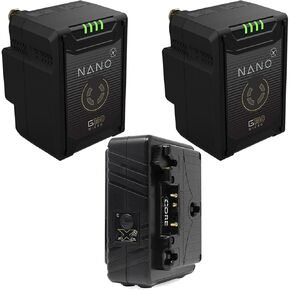 بطارية Core SWX Nano Micro 14.8V 147Wh Li-Ion ذهبية التركيب، عبوتان مع شاحن مزدوج in Kuwait