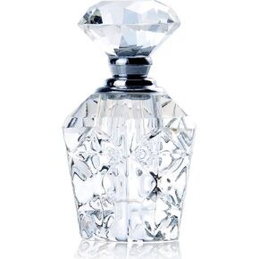 H&D HYALINE & DORA Clear Art Carved Crystal Empty Mini Refillable Perfume Bottle in Kuwait