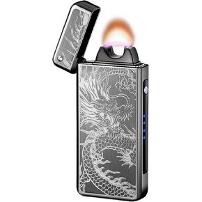 GADATOP Arc Plasma Flame Lighter USB Rechargeable Windproof Electric Lighter for Candle(Color)