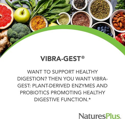 Natures Plus - Source Of Life Vibra-Gest 180 Vegetarian Capsules 48413 in Saudi Arabia