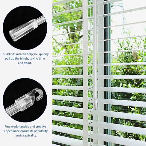 Rod for Window Blind Tilt Blinds Pole - Horizontal Window Blinds Replacement Rod, Horizontal Window Blind Replacement with Hook, Blind Opener Pole (12 Inch) Blind Tilt Rod in Kuwait