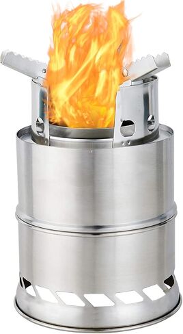 EMOT Oversized Camping Stove, Large 7 Inches Outdoor Wood Stove, Rocket Stove, Camping Backpacking Stoves. Burns Twigs, NO Batteries or Liquid Fuel Gas Canister Required, 1.75 LB in Saudi Arabia
