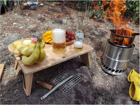 EMOT Oversized Camping Stove, Large 7 Inches Outdoor Wood Stove, Rocket Stove, Camping Backpacking Stoves. Burns Twigs, NO Batteries or Liquid Fuel Gas Canister Required, 1.75 LB in Saudi Arabia