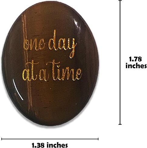 يوم واحد في كل مرة العقيق الكريستالي المهدئ عين النمر تخفيف الضغط وتخفيف القلق هدايا ملهمة هدية تشجيعية للنساء والرجال in Kuwait