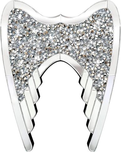 ZOLAPI Guardian Angel Wing,Crystal Rhinestone Diamond Glass Mirror,Heavenly Wings for Home Decor,Perfect Wall Decoration for Bedroom/Living Room/Hallway(16"x20"x1") in Kuwait