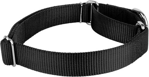 مارتينجال طوق الكلب قابل للتعديل نايلون الكلب مارتينجال الياقات تدريب الكلب طوق الهروب دليل طوق الكلب لا سحب طوق الكلب طوق زلة للكلاب متوسطة أسود in Kuwait